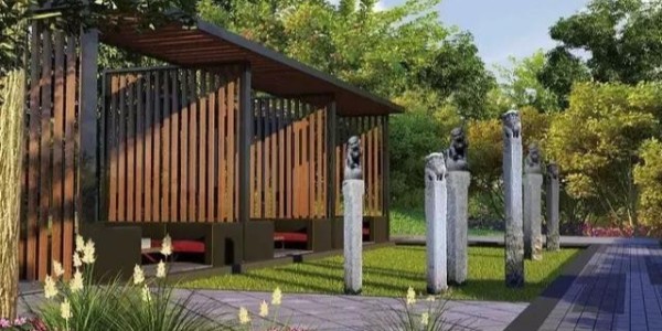 中式廊架、亭廊